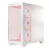 PC-korpus MODECOM Volcano SPACE APEX ARGB MIDI Tower Valge — teras, külgaken, ARGB ventilaatorid, USB-C