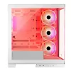 PC-korpus MODECOM Volcano SPACE APEX ARGB MIDI Tower Valge — teras, külgaken, ARGB ventilaatorid, USB-C