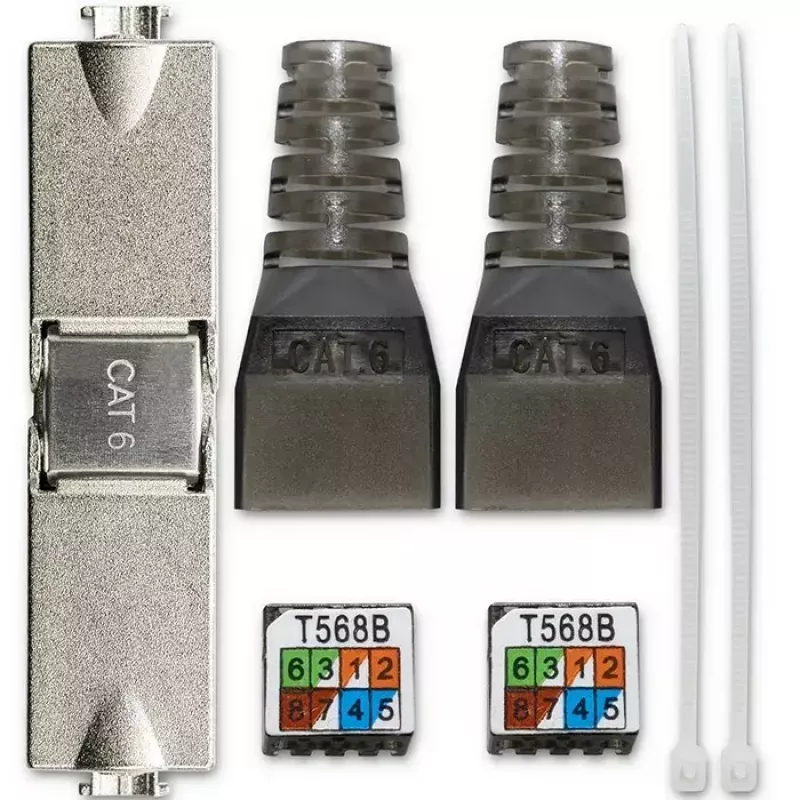 RJ45 tööriistavaba pistik QOLTEC 54540 CAT6 STP varjestatud Etherneti kaablitele