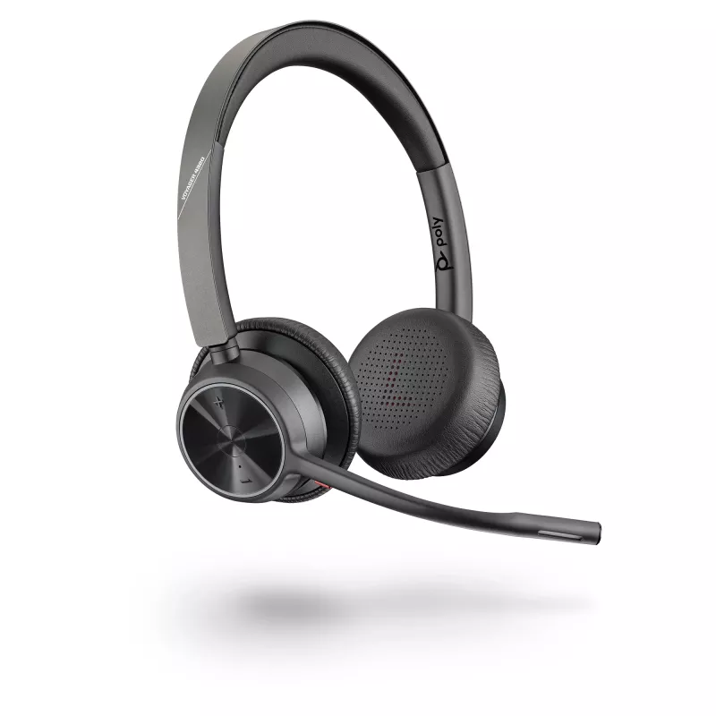 HP Poly Voyager 4320 USB-C peakomplekt +BT700 dongel, juhtmevaba, kontor/kõnekeskus, peakomplekt, must