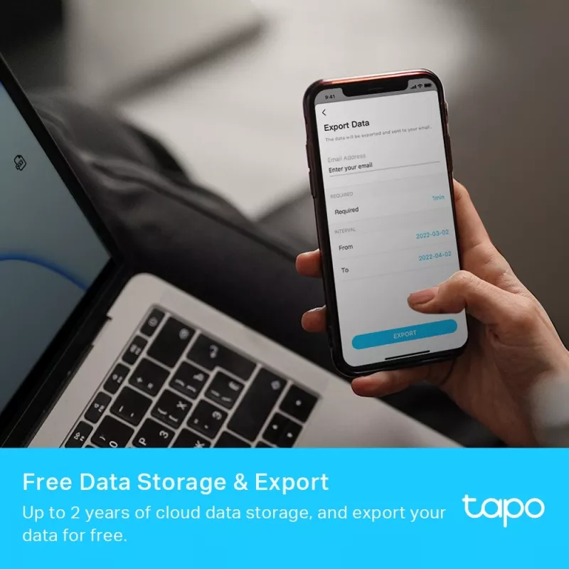 TP-Link Tapo nutikas temperatuuri- ja niiskusmonitor, siseruumidesse