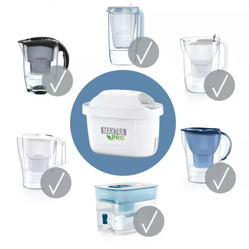 Veefiltri kassetid BRITA Maxtra Pro Hard Water Expert — 3+1 tk, 150 L kasseti kohta, kannudele ja jaoturitele