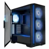 PC korpus MODECOM Horizon ARGB FLOW MIDI Must — E-ATX tugi, karastatud klaas, ARGB, USB-C, max GPU 400 mm