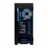 PC korpus MODECOM Horizon ARGB FLOW MIDI Must — E-ATX tugi, karastatud klaas, ARGB, USB-C, max GPU 400 mm