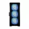 PC korpus MODECOM Horizon ARGB FLOW MIDI Must — E-ATX tugi, karastatud klaas, ARGB, USB-C, max GPU 400 mm
