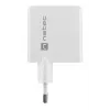 NATEC vahelduvvoolu juhtmega mobiilseadme laadija NUC-2142, USB-C PD 3.0 + USB-A, 5–20 V kuni 3 A, 45 W, valge