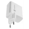 NATEC vahelduvvoolu juhtmega mobiilseadme laadija NUC-2142, USB-C PD 3.0 + USB-A, 5–20 V kuni 3 A, 45 W, valge