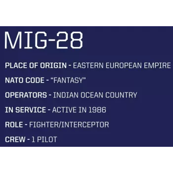 Ehituskomplekt Cobi Top Gun MiG-28 5859 1:48 mõõtkavas mudelikomplekt, kogutav telliskomplekt
