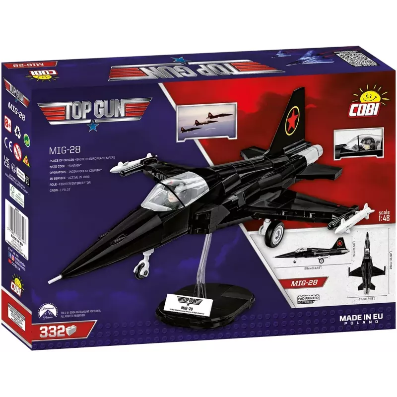 Ehituskomplekt Cobi Top Gun MiG-28 5859 1:48 mõõtkavas mudelikomplekt, kogutav telliskomplekt