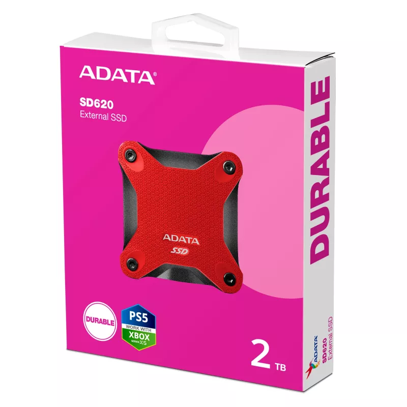 ADATA SD620 2 TB Micro-USB B 3.2 Gen 2 (3.1 Gen 2) Must, Red