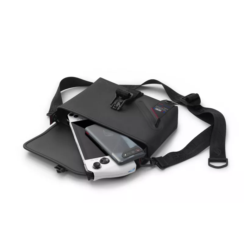 ASUS ROG SLASH Sling Bag 2.0 Polüester, Polüuretaan (PU), Termoplastiline polüuretaan (TPU) Must, Sinine, Roosa Unisex Õlakott
