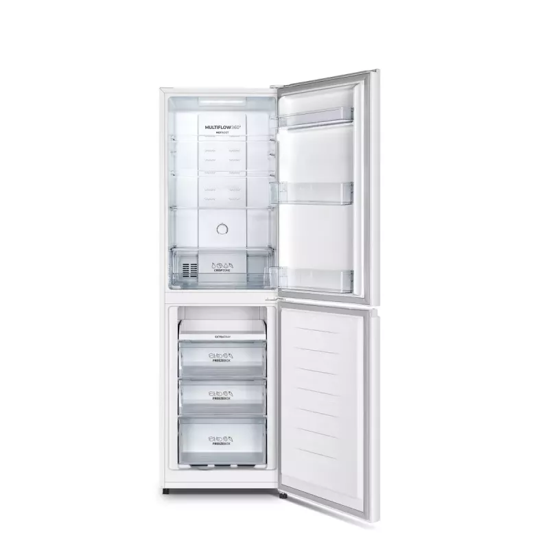 Eraldiseisev külmik Gorenje NRK418ECW4 — 256 L kogumahutavus, 171 L külmik, 85 L sügavkülmik, No Frost, Multi-Airflow, valge
