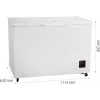 Sügavkülmik Gorenje FH30EAW — 297 L neto, energiaklass E, eraldiseisev, ekraan, valge