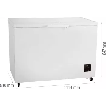 Sügavkülmik Gorenje FH30EAW — 297 L neto, energiaklass E, eraldiseisev, ekraan, valge