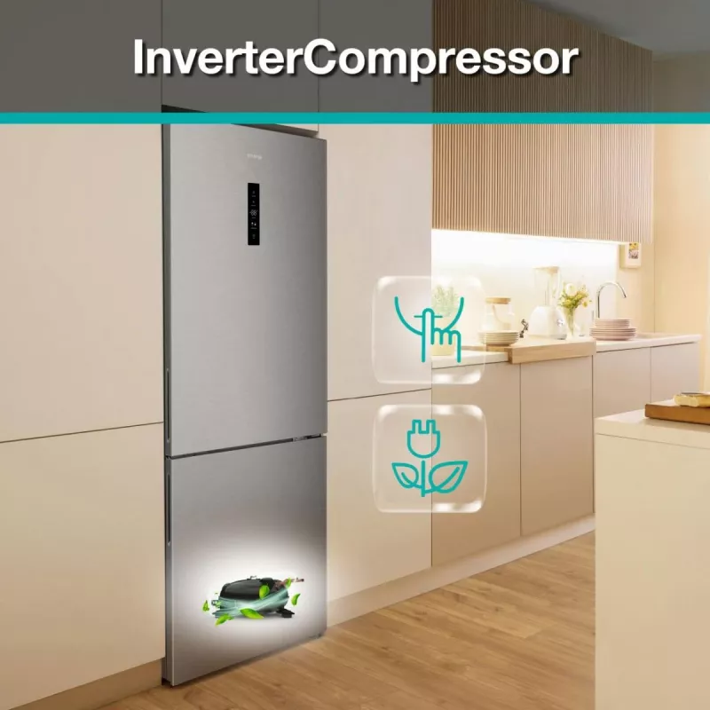 Gorenje NRK720CAXL4 eraldiseisev 495 L roostevaba teras