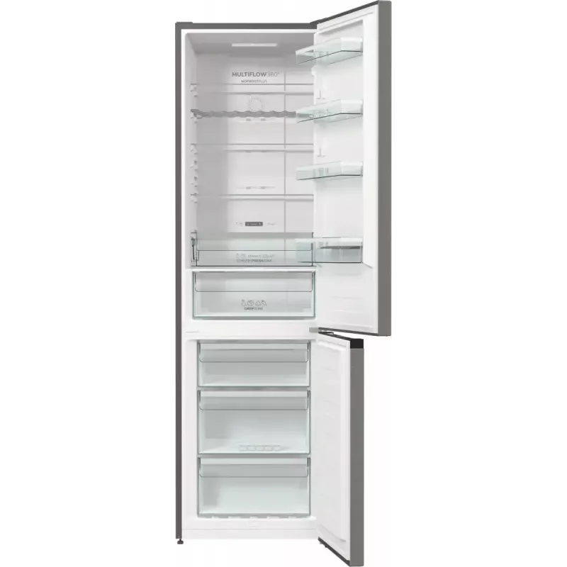 Gorenje NRK620CA2XL4 eraldiseisev külmik-sügavkülmik, alumine sügavkülmik, 331 l (235 l + 96 l), No Frost Plus, energiaklass C, hall