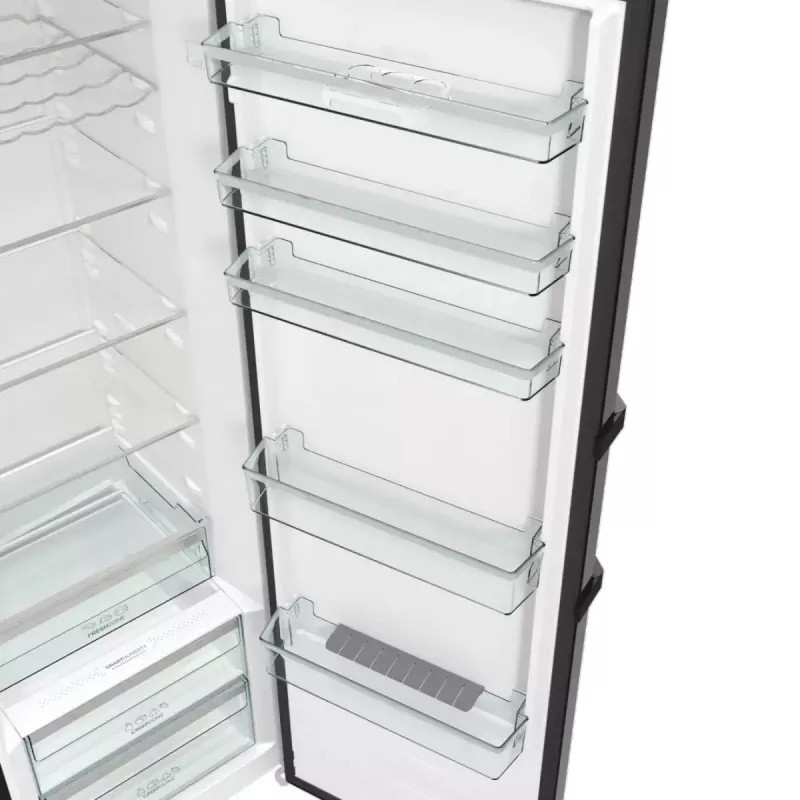 Eraldiseisev külmik Gorenje R619EABK6, 398 L, must, LED-ekraan, E-klass, 1850×595×663 mm