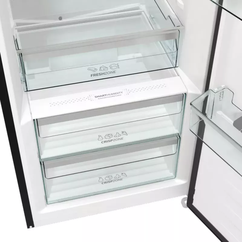 Eraldiseisev külmik Gorenje R619EABK6, 398 L, must, LED-ekraan, E-klass, 1850×595×663 mm
