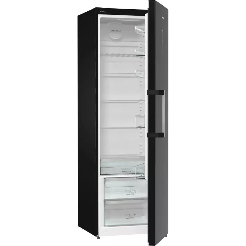 Eraldiseisev külmik Gorenje R619EABK6, 398 L, must, LED-ekraan, E-klass, 1850×595×663 mm