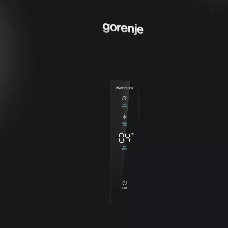 Eraldiseisev külmik Gorenje R619EABK6, 398 L, must, LED-ekraan, E-klass, 1850×595×663 mm