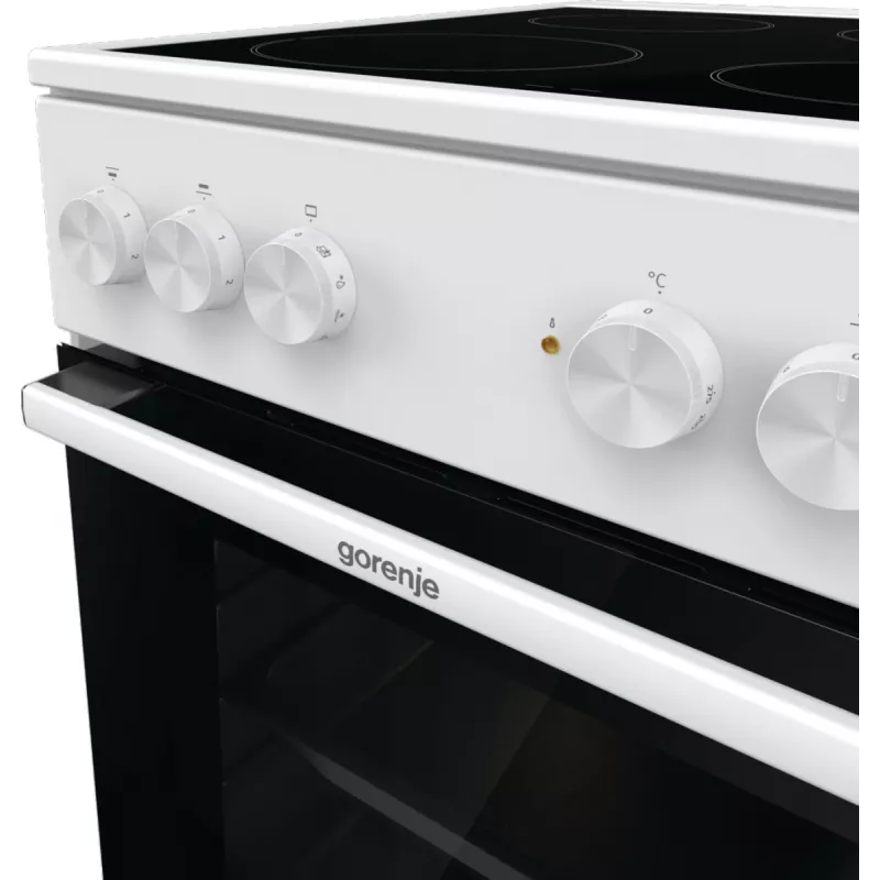 Gorenje GEC5A41WG vabaltseisev pliit elektriline keraamiline pliidiplaat valge