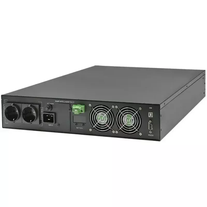 Rack UPS QOLTEC 52286 2 kVA (2000 W) võimsustegur 1.0, rack-kinnitatav