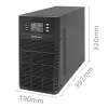 Katkematu toiteallikas QOLTEC 52282 3kVA liin-interaktiivne LCD-ekraaniga