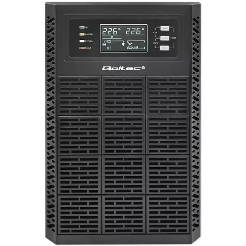 Katkematu toiteallikas QOLTEC 52282 3kVA liin-interaktiivne LCD-ekraaniga