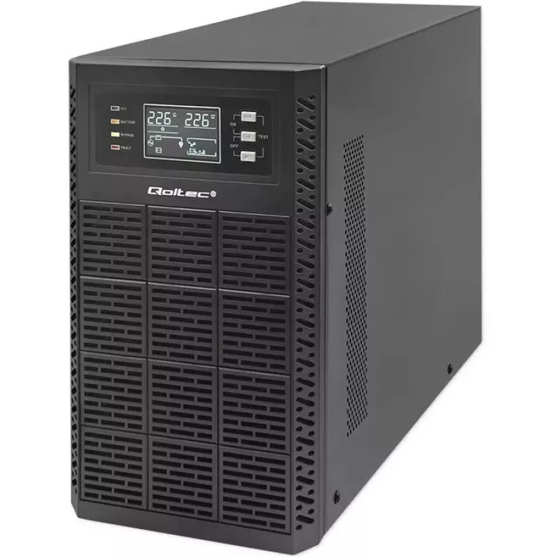 Katkematu toiteallikas QOLTEC 52282 3kVA liin-interaktiivne LCD-ekraaniga