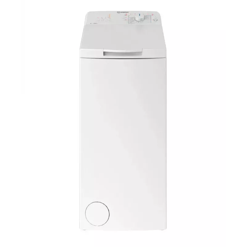 Ülaltlaetav pesumasin Indesit BTW L60400 EE/N — 6 kg, 1000 p/min, 400×600×900 mm, valge