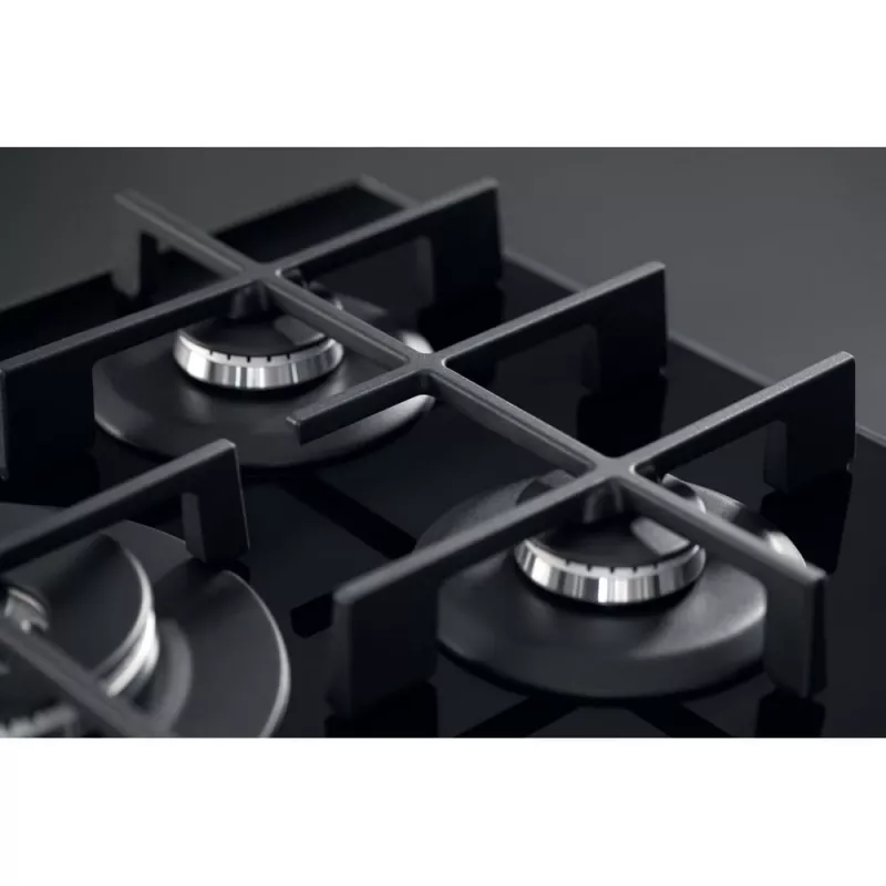 Whirlpool AKWL 728/NB must sisseehitatav 75 cm gaasipliit 5 tsooniga