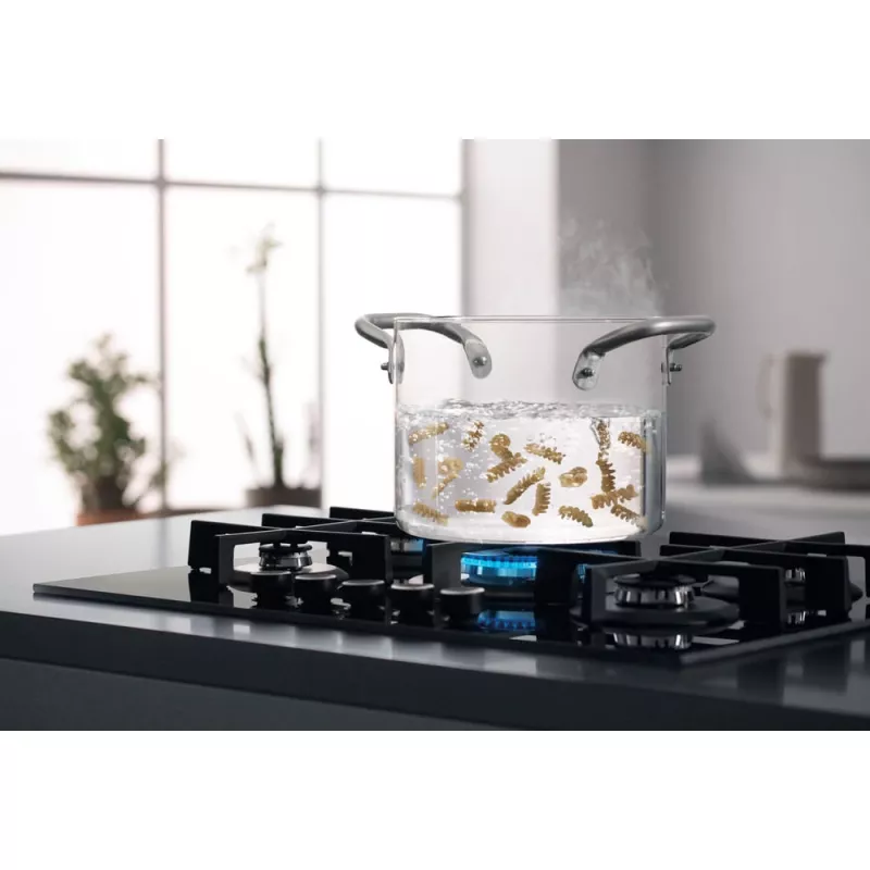 Whirlpool AKWL 728/NB must sisseehitatav 75 cm gaasipliit 5 tsooniga