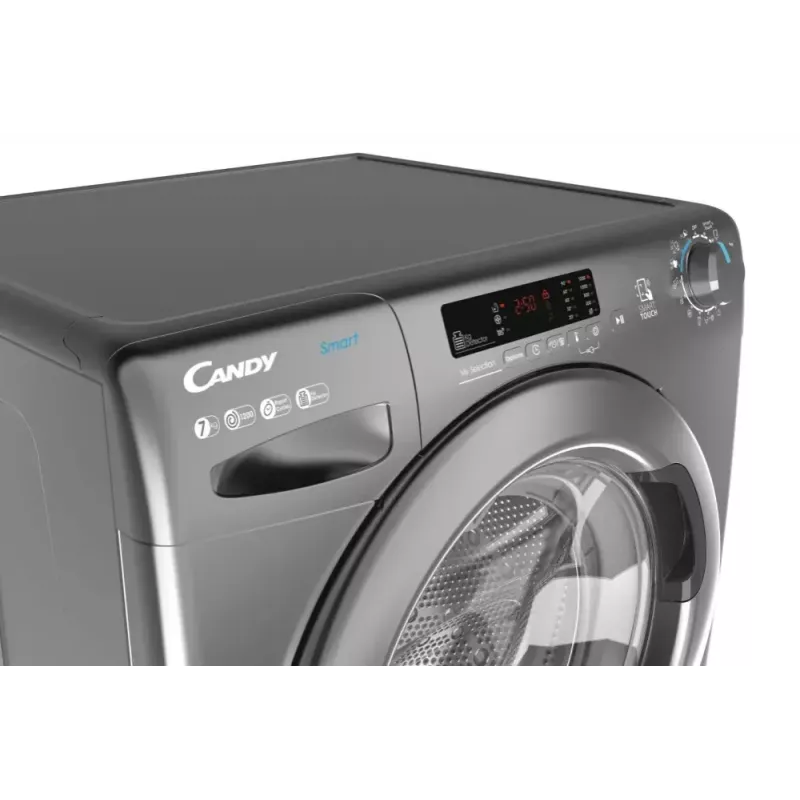 Eestlaetav pesumasin CANDY Smart Pro CS 1272DRRE/1-S, 7 kg, 1200 p/min, antratsiit