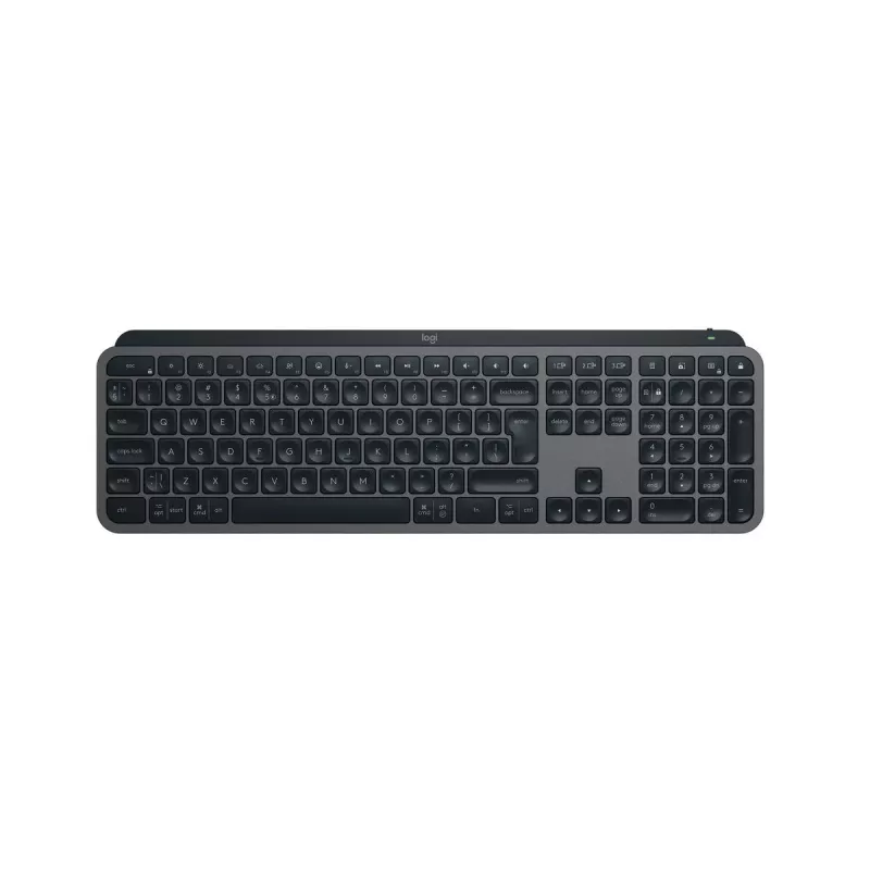Juhtmevaba täissuuruses klaviatuur Logitech Master MX Keys S — Bluetooth, QWERTY, käärikäigustid, LED-taustvalgustus, grafiit