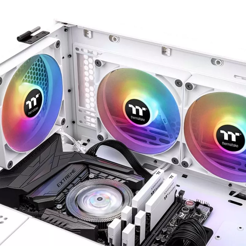 THERMALTAKE arvutijahutusventilaator - CT120 ARGB Sync - 12 cm - valge - 2 tk pakend