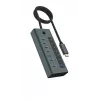 ICY BOX IB-HUB1457-C31 USB 3.2 Gen 1 (3.1 Gen 1) USB-C 10000 Mbit/s Sinine, Hall