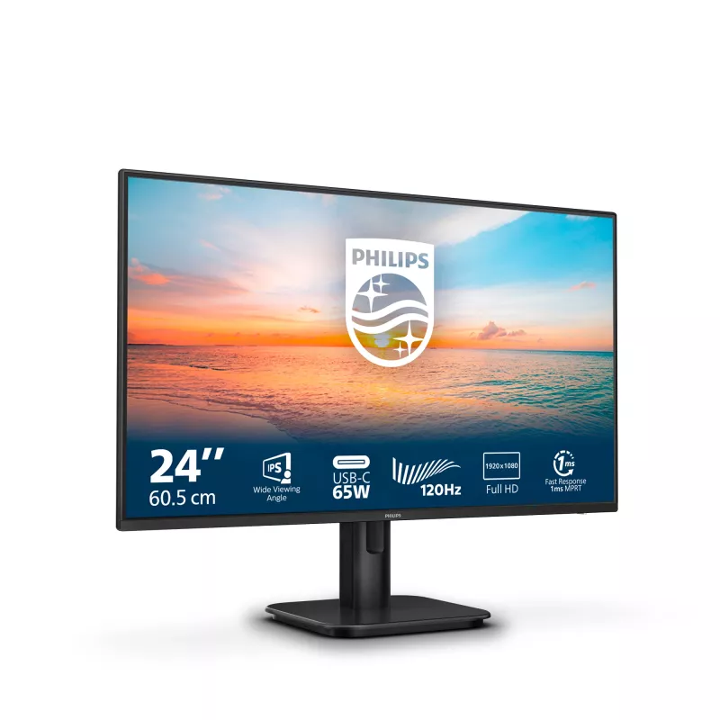 Philips 1000 seeria 24E1N1300A/00 arvutimonitor 60,5 cm (23,8 tolli) 1920 x 1080 pikslit Full HD LCD must