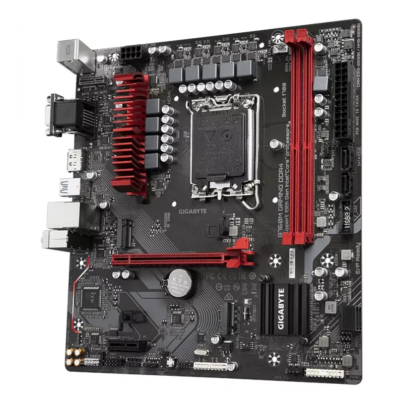 GIGABYTE B760M GAMING DDR4 emaplaat – toetab Inteli 14. põlvkonna protsessoreid, 6+2+1 faasiga digitaalne VRM, kuni 5333 MHz DDR4 (OC), 2x PCIe 4.0 M.2, 2,5GbE LAN, USB 3.2 Gen1