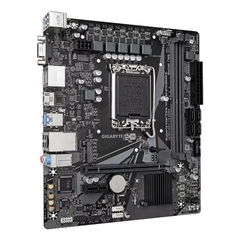 GIGABYTE H610M S2H V3 DDR4 emaplaat – toetab Inteli 14. põlvkonna protsessoreid, 4+1+1 hübriid-digitaal-VRM, kuni 3200 MHz DDR4, 1x PCIe 3.0 M.2, GbE LAN, USB 3.2 Gen 1