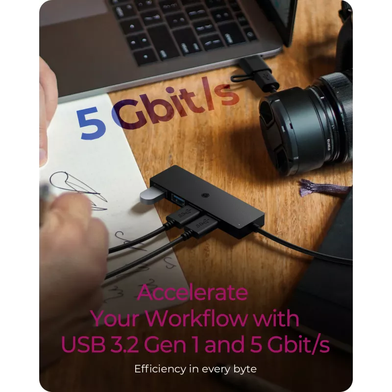 ICY BOX IB-HUB1424-C3 USB 3.2 Gen 1 (3.1 Gen 1) Type-A + USB-C 5000 Mbit/s must