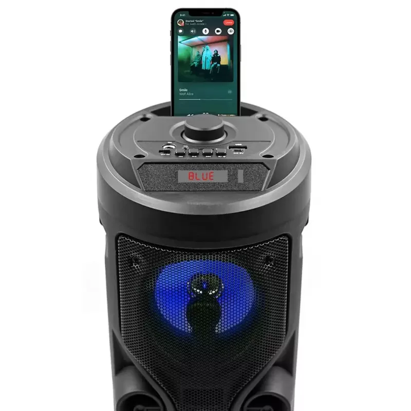 Kaasaskantav stereokõlar SQUEAK SQ1004 Harmony BT 5.0, 40W RMS, Bluetooth 5.0, FM, LED, 8h aku, must