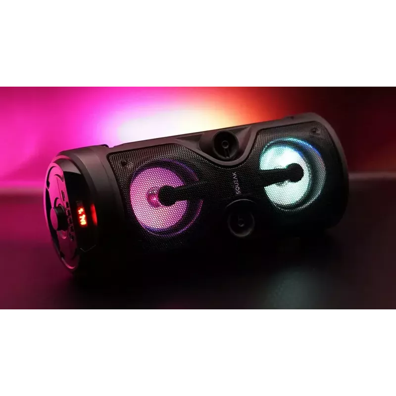Kaasaskantav stereokõlar SQUEAK SQ1004 Harmony BT 5.0, 40W RMS, Bluetooth 5.0, FM, LED, 8h aku, must