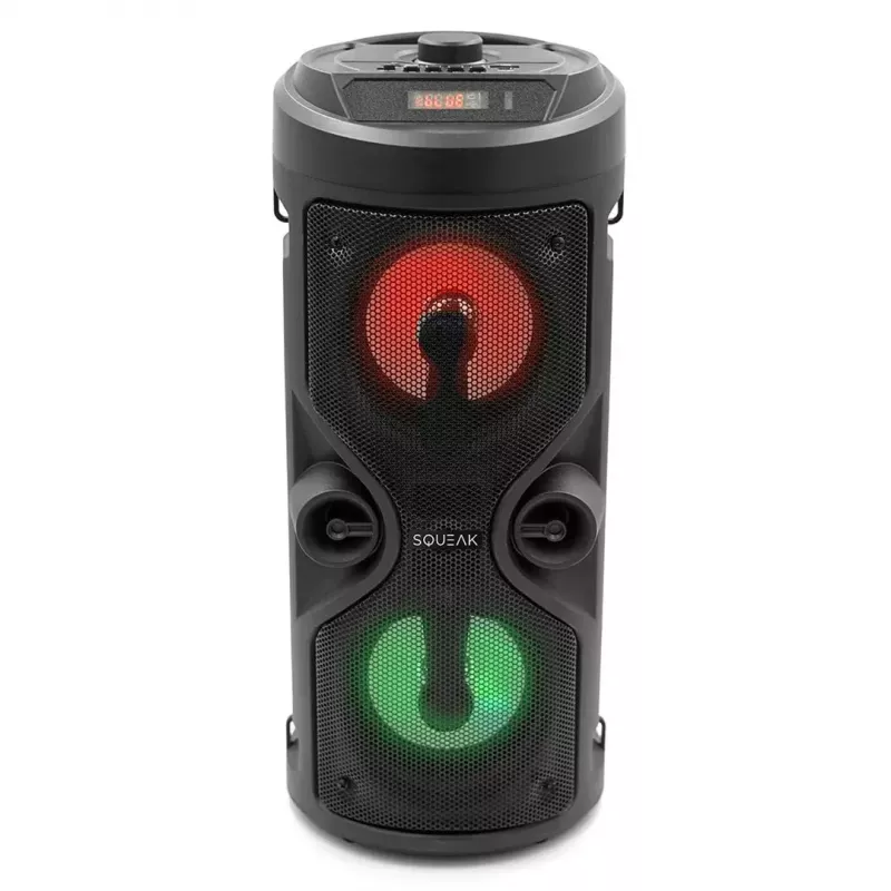 Kaasaskantav stereokõlar SQUEAK SQ1004 Harmony BT 5.0, 40W RMS, Bluetooth 5.0, FM, LED, 8h aku, must