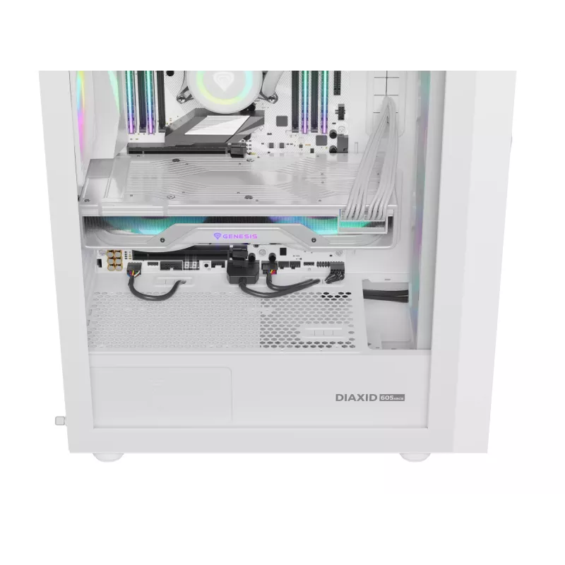 GENESIS Diaxid 605 ARGB Midi Tower Valge