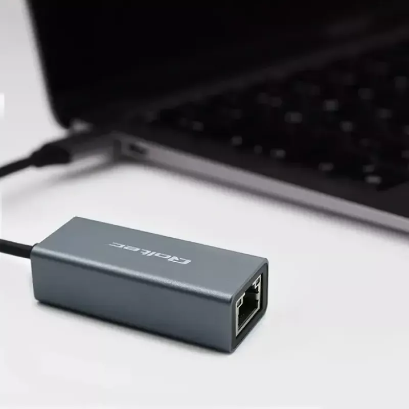Qoltec 50352 RJ-45 liidesekaart USB USB-C emane hall