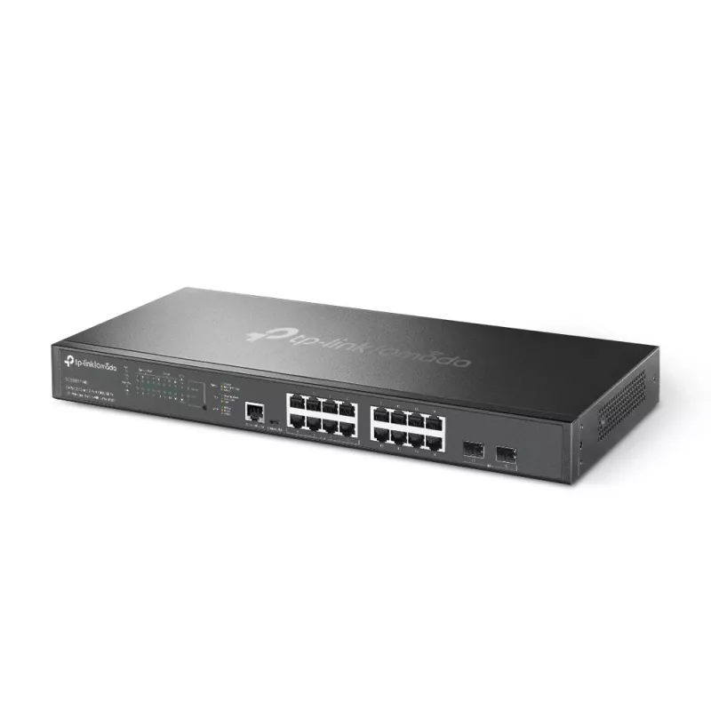 TP-Link Omada 16-pordiline 2.5G ja 2-pordiline 10GE SFP+ L2+ hallatav kommutaator 8-pordilise PoE+-ga