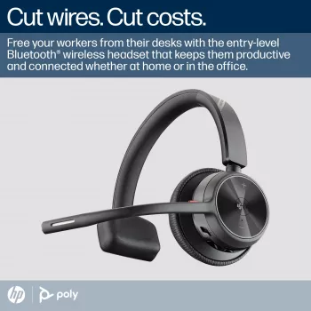 HP Poly Voyager 4310-M Microsoft Teams Certified USB-C Headset +BT700 dongle +Charging Stand