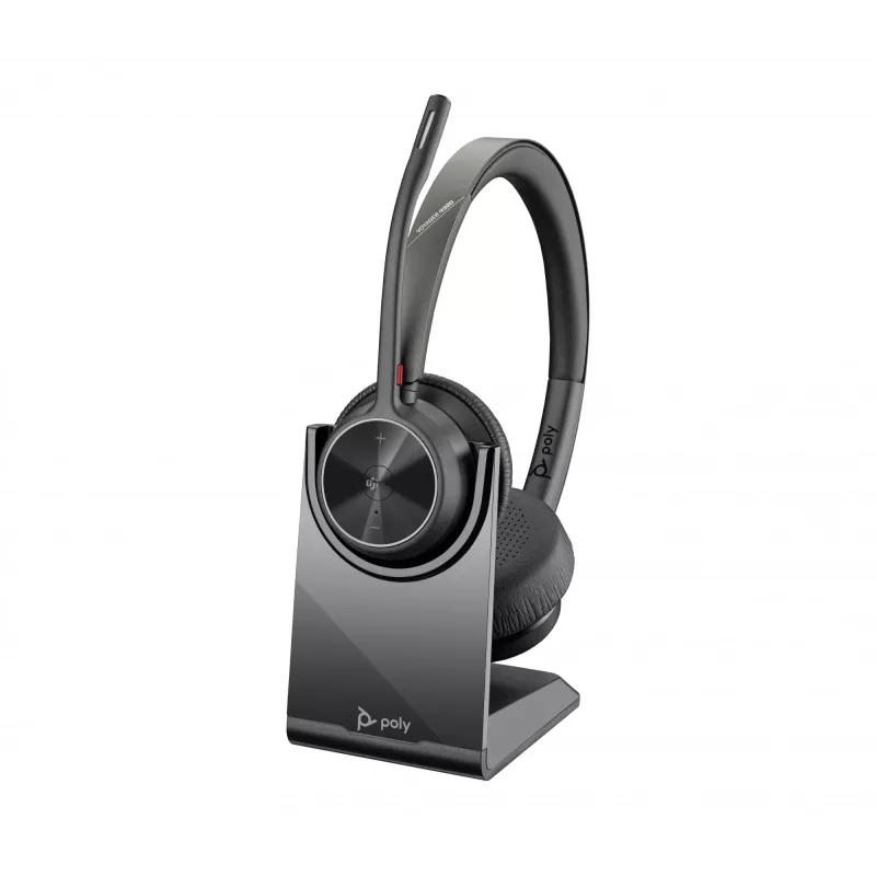 HP Poly Voyager 4320-M Microsoft Teams sertifikaadiga peakomplekt + BT700 dongle + laadimisalus