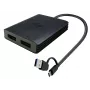 i-tec USB-A/USB-C Dual 4K/60 Hz DisplayPort Video Adapter, 0,27 m, USB Type-A/USB USB-C, 2 x DisplayPort, isane, emane, 3840 x 2160 pikslit