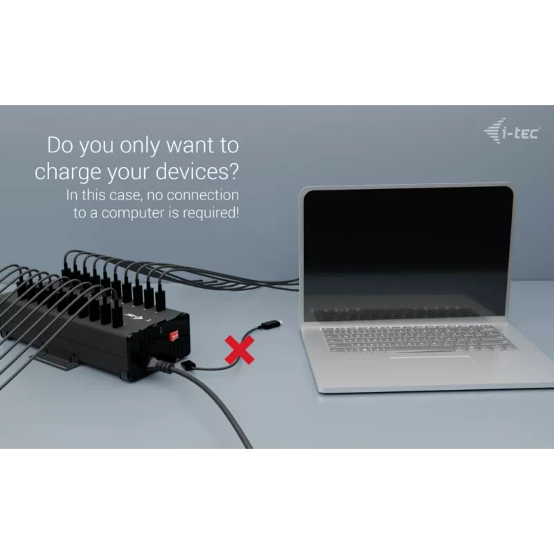 i-tec USB-C/USB-A Metal Charging + data HUB, 15W pordi kohta, 20x USB-C